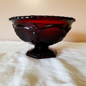 Vintage Avon Cape Cod Ruby Candy Dish